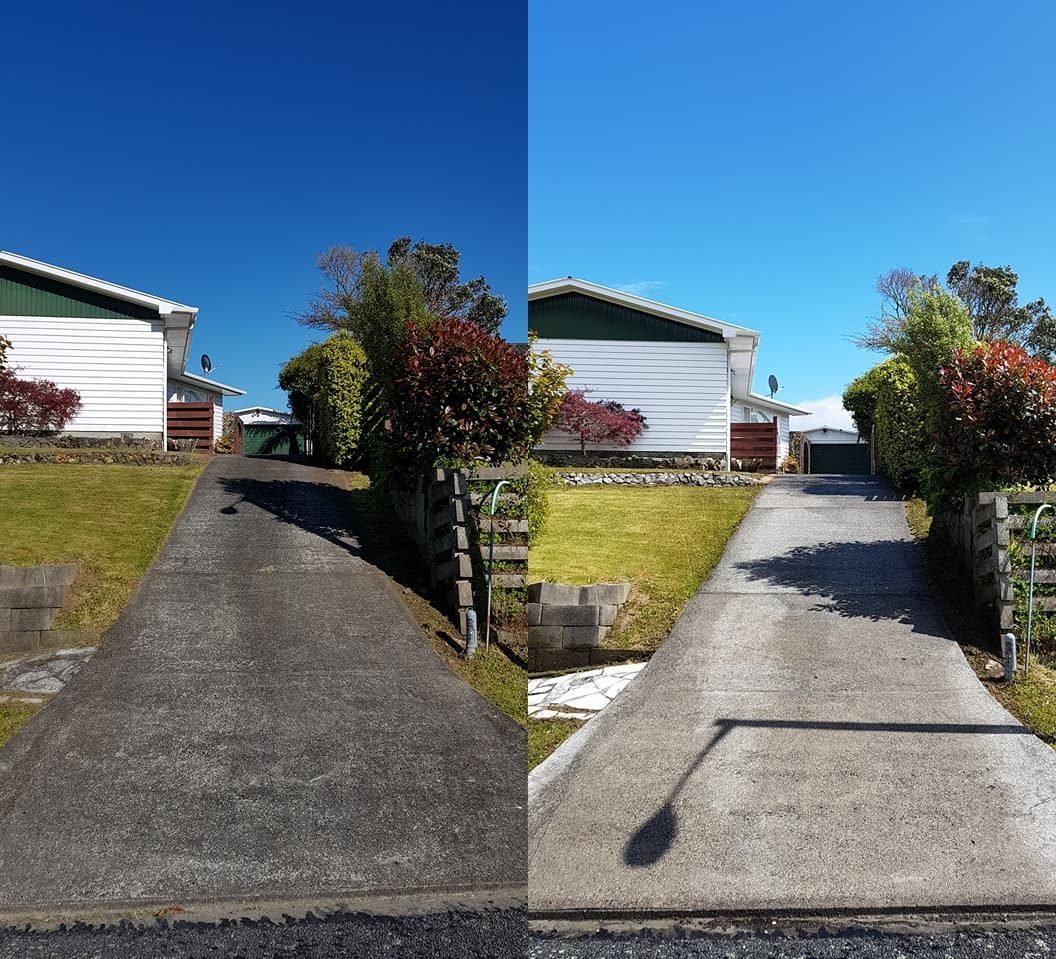 Exterior cleaning at Otira Grove, Kelson, Lower Hutt