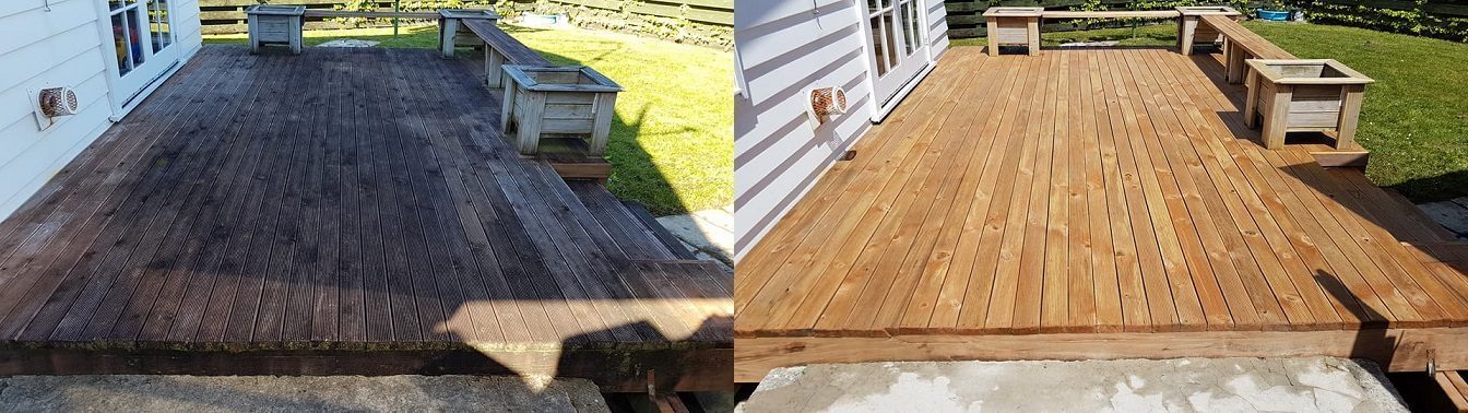 Exterior cleaning at Otira Grove, Kelson, Lower Hutt