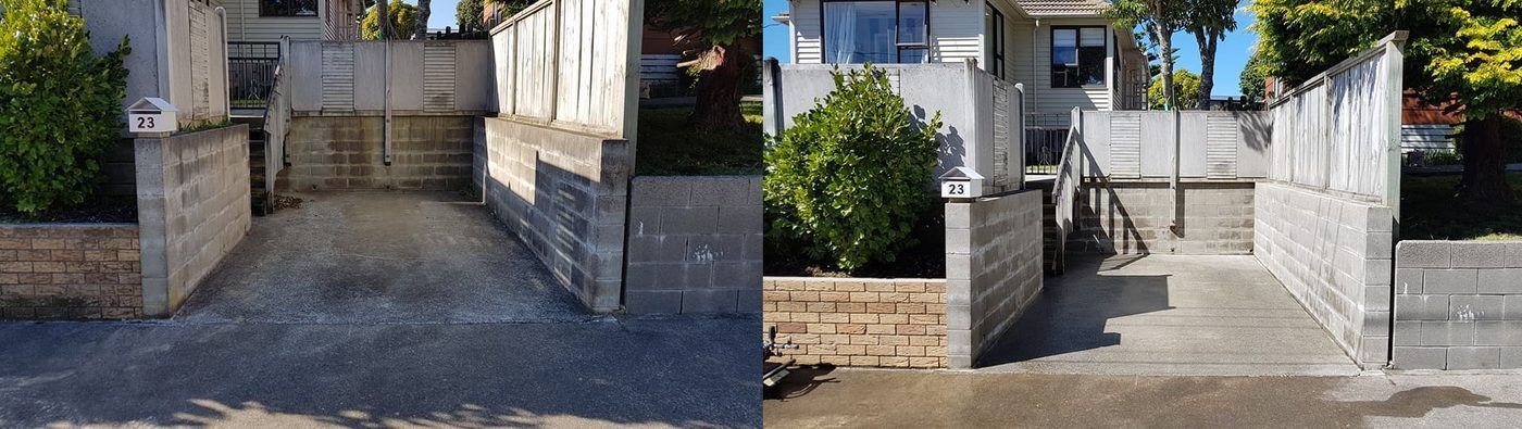 Exterior cleaning at Kipling Street, Johnsonville