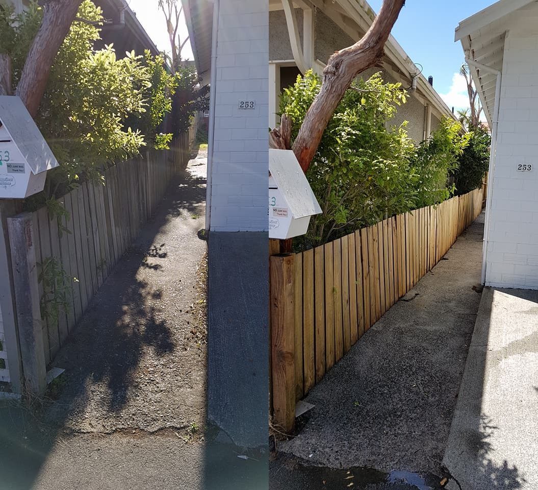 Exterior cleaning at Rintoul Street, Berhampore
