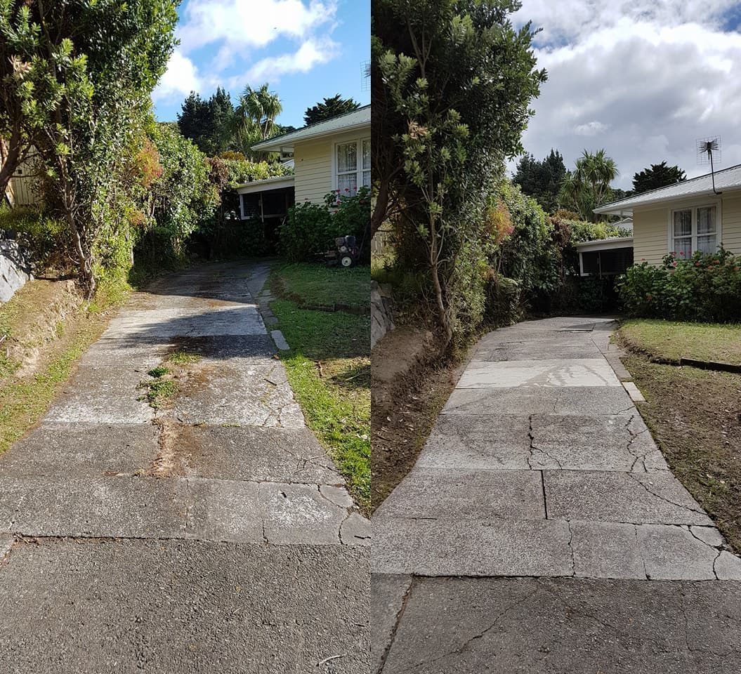 Exterior cleaning at Franklyn Road, Tawa