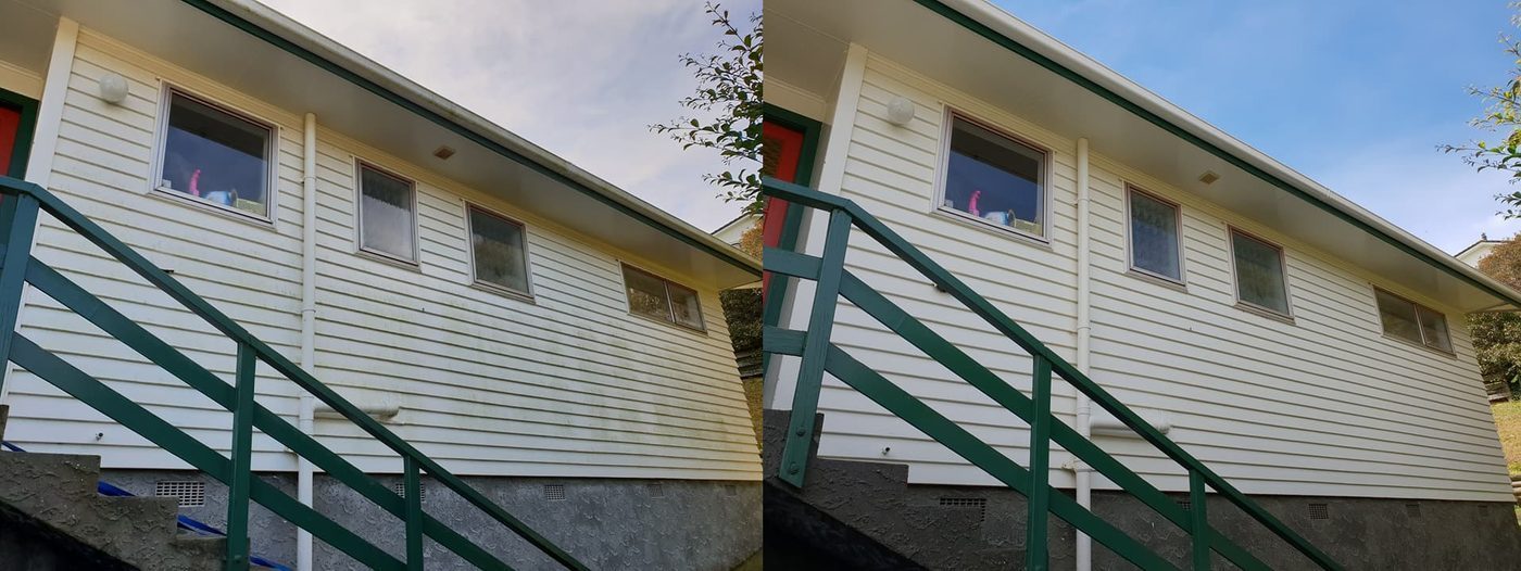 Exterior cleaning at Stewart Drive, Newlands