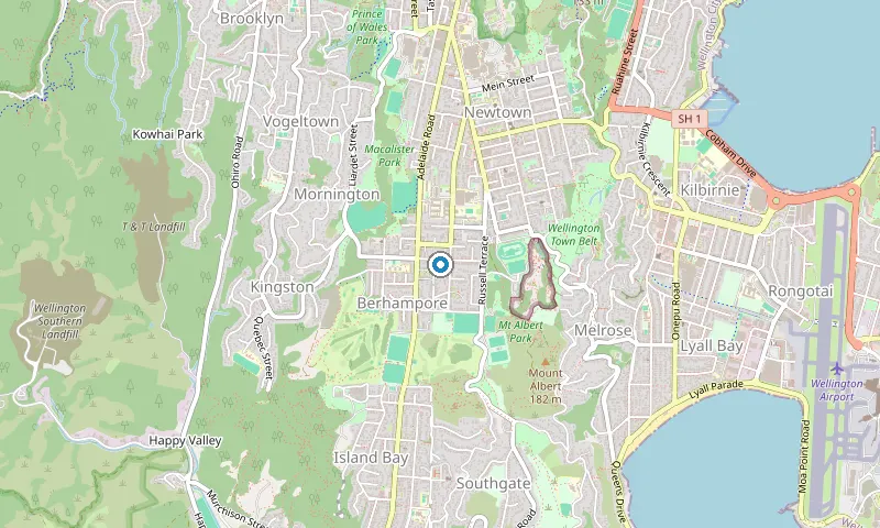 Map of Berhampore showing the area James services