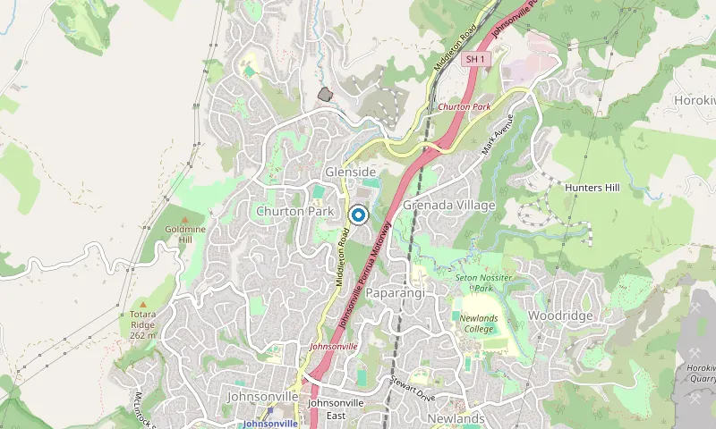 Map of Churton Park showing the area James services