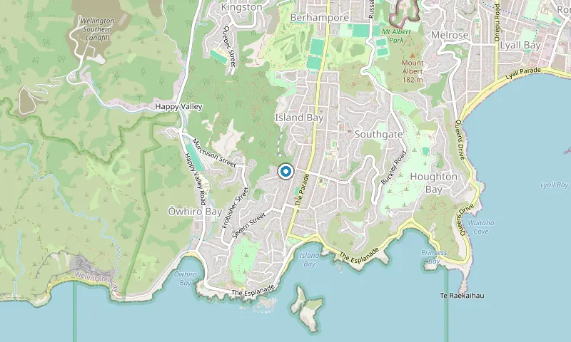 Map of Island Bay showing the area James services