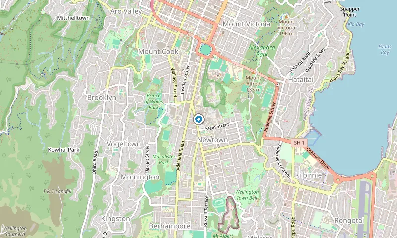 Map of Newtown showing the area James services