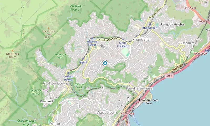 Map of Ngaio showing the area James services