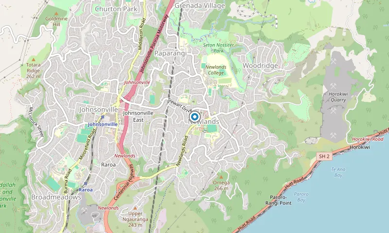Map of Paparangi showing the area James services