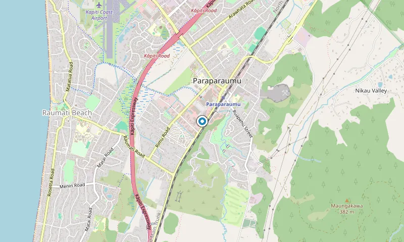 Map of Paraparaumu showing the area James services