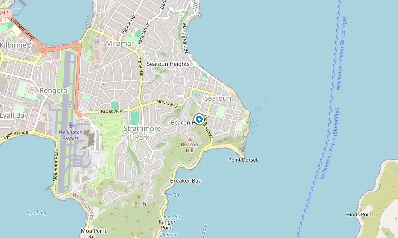 Map of Seatoun showing the area James services