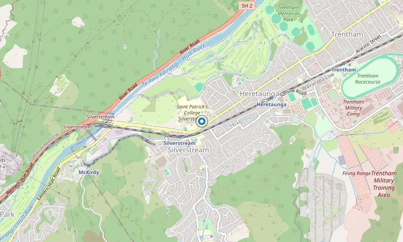 Map of Silverstream showing the area James services