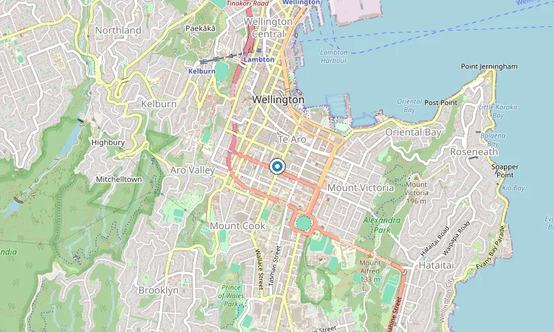 Map of Te Aro showing the area James services