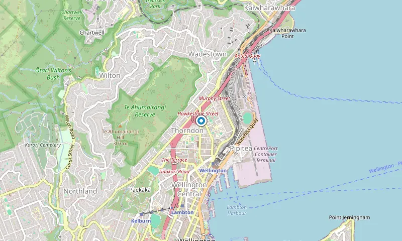Map of Thorndon showing the area James services
