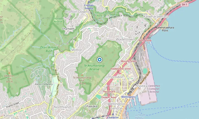 Map of Wadestown showing the area James services