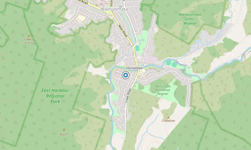 Map of Wainuiomata showing the area James services